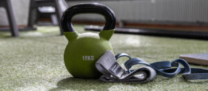 Kahvakuula 18 kg ja kuminauhoja